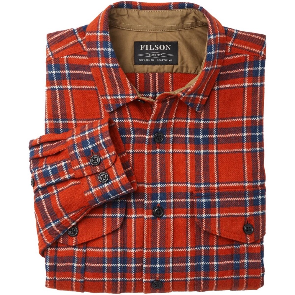 Filson - Northwest Wool Shirt in Red/White/Blue